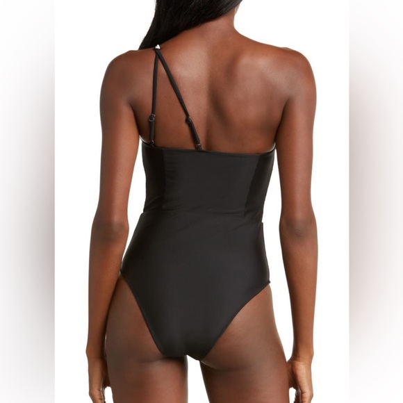 Ramy Brook India One-Shoulder One-piece Swimsuit, Black, Medium, $238 - Picture 2 of 10